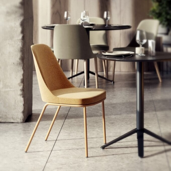 Rhone Side Chair w/ Steel Base