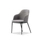 Rhone Side Armchair w/ Steel Base