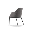 Rhone Side Armchair w/ Steel Base