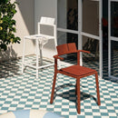 Yard Counter Stool with Armrest