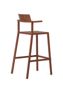 Yard Counter Stool with Armrest