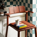 Yard Counter Stool with Armrest