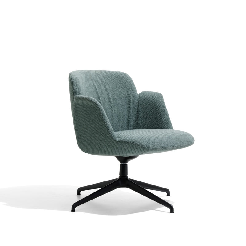 Hive Soft Lounge Chair | Low Back | Aluminum Swivel Base