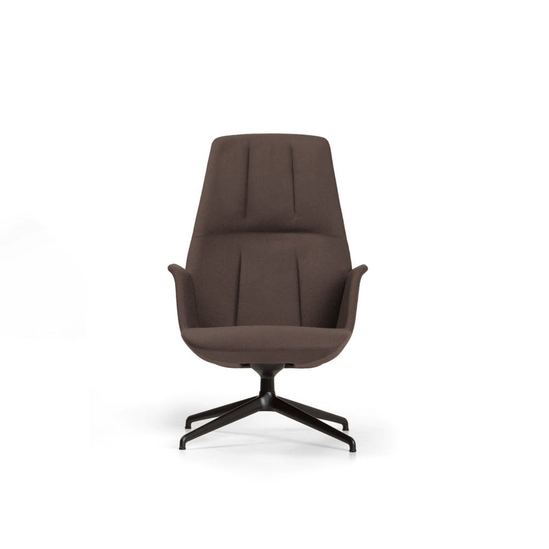 Hive Lounge Chair | High Back | Aluminum Swivel Base