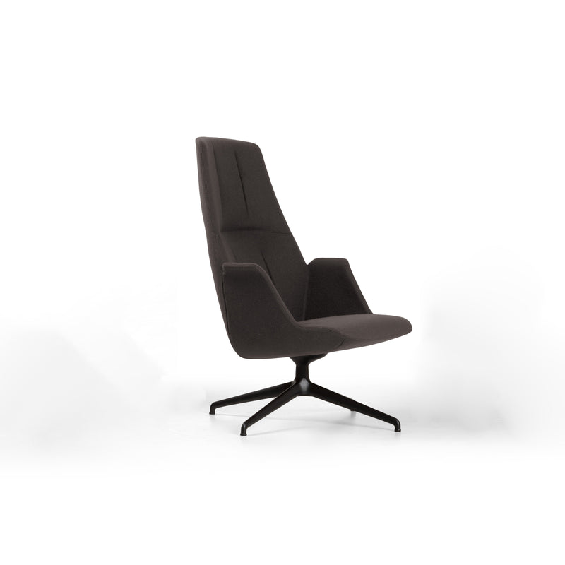 Hive Lounge Chair | High Back | Aluminum Swivel Base