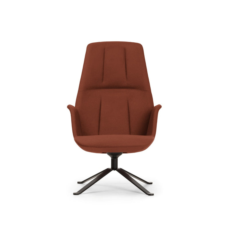 Hive Lounge Chair | High Back | Steel Swivel Base