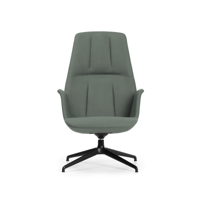 Hive Lounge Chair | High Back | Steel Swivel Base