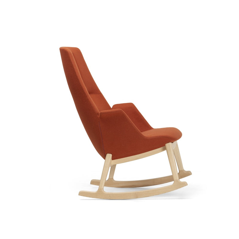 Hive Lounge Chair | High Back | Wood Rocking Base