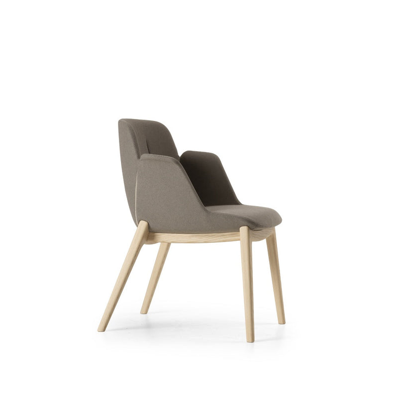 Hive Soft Mini Chair | Low Back | Wood Base
