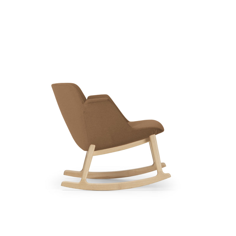 Hive Lounge Chair | Low Back | Wood Rocking Base