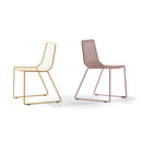 Marina Out Sled Chair with Metal Wire Mesh