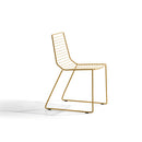 Marina Out Sled Chair with Metal Wire Mesh