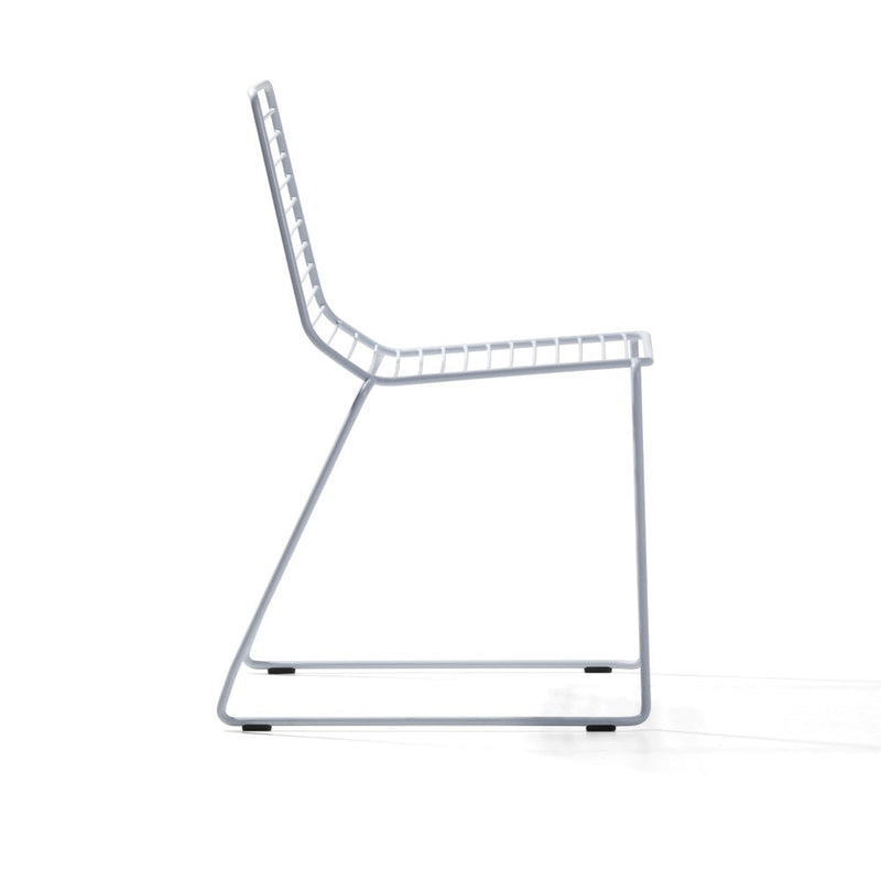 Marina Out Sled Chair with Metal Wire Mesh