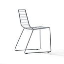 Marina Out Sled Chair with Metal Wire Mesh