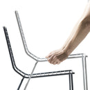 Marina Out Sled Chair with Metal Wire Mesh