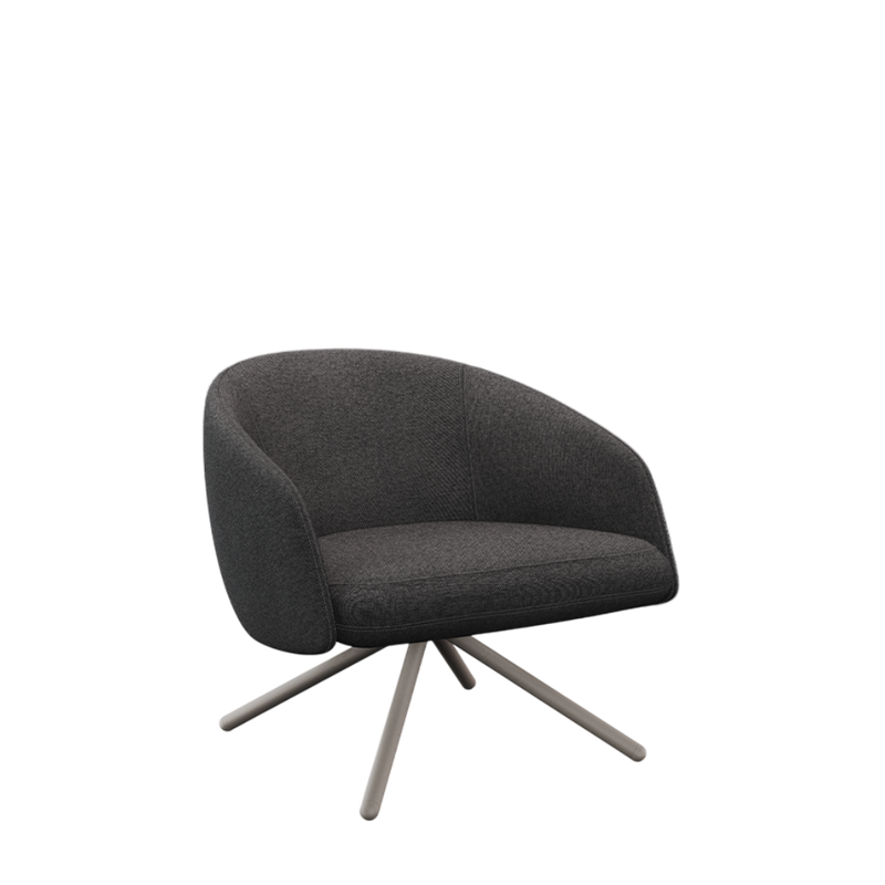 Bonny Metal Swivel Lounge Chair