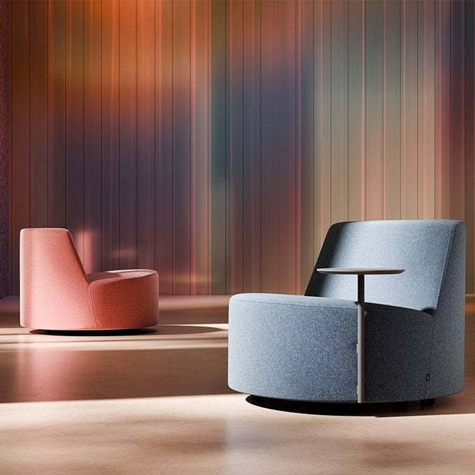 Bold Lounge Chair with Side Table