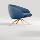 Bonny Wood Swivel Lounge Chair