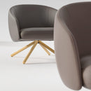 Bonny Wood Swivel Lounge Chair