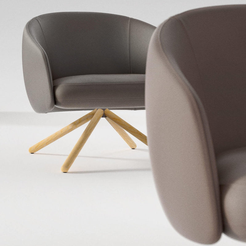 Bonny Metal Swivel Lounge Chair