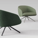 Bonny Wood Swivel Lounge Chair