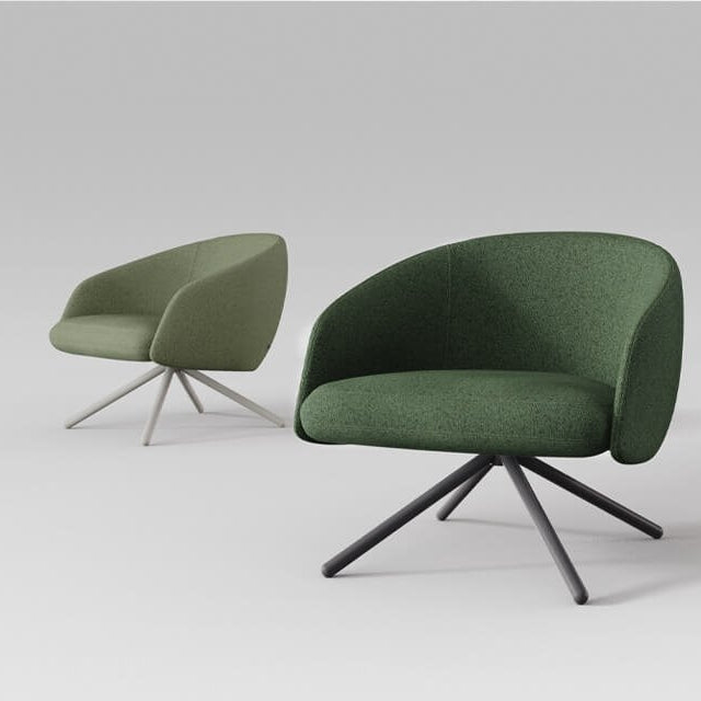 Bonny Metal Swivel Lounge Chair