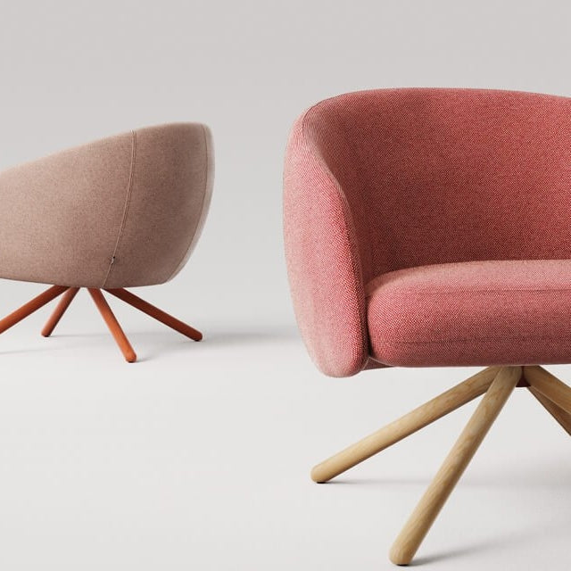Bonny Metal Swivel Lounge Chair