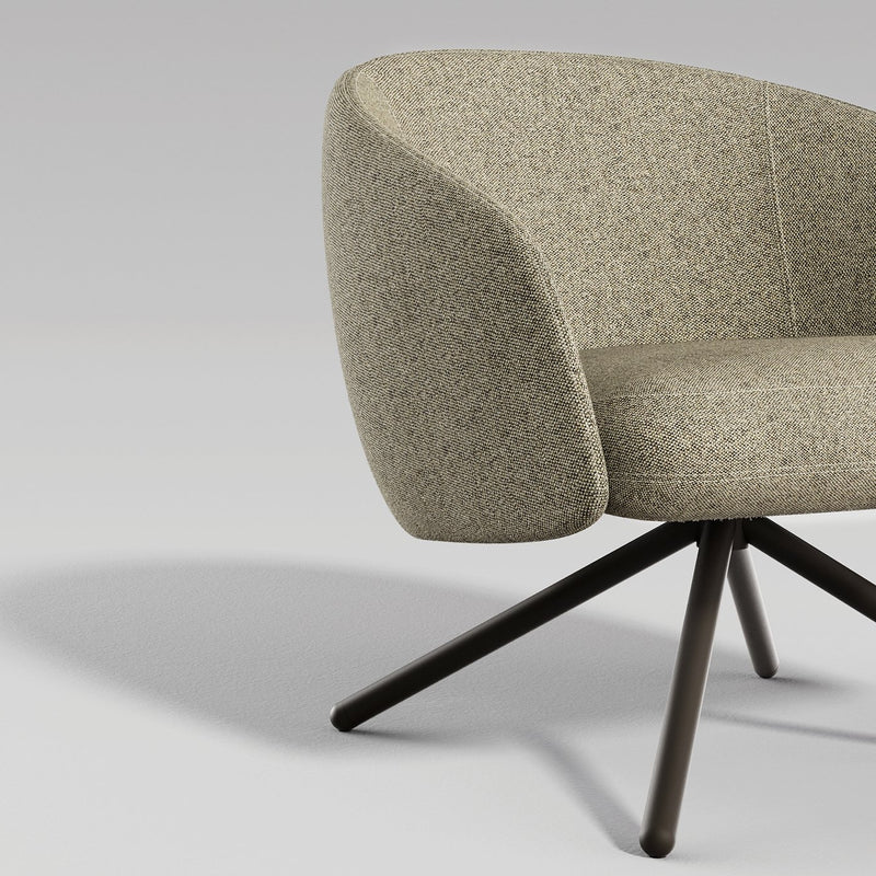 Bonny Metal Swivel Lounge Chair