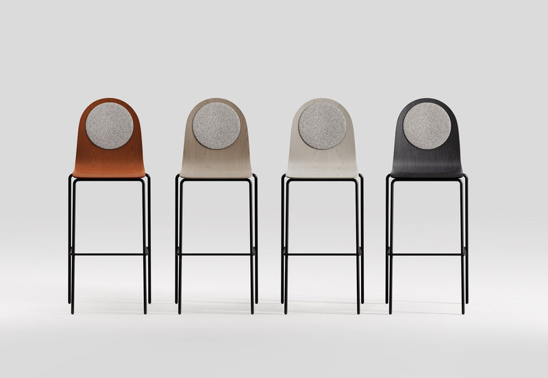 Dot Plywood Barstool