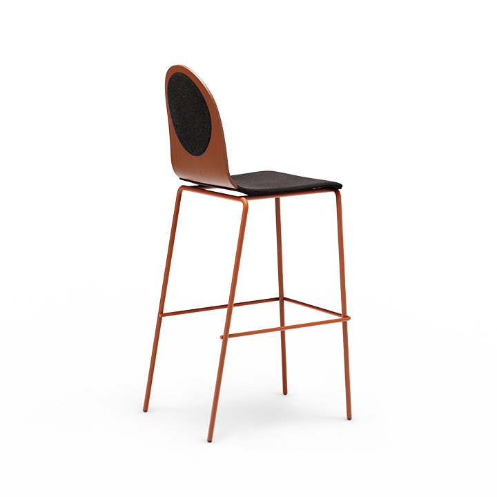 Dot Plywood Barstool