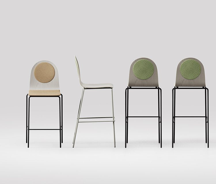 Dot Plywood Barstool