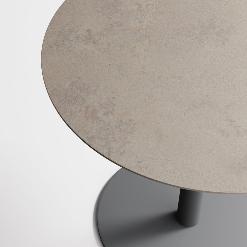 Globe Table | Round Wood Top | Round Base
