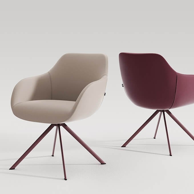 Lamy Metal Swivel Chair