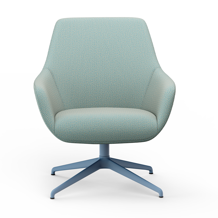 Lamy Swivel Metal Lounge Chair