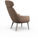 Lamy Wood Dowel Lounge Chair with Headrest