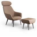 Lamy Wood Dowel Lounge Chair with Headrest