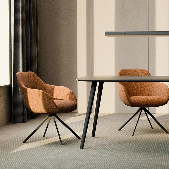 Lamy Metal Swivel Chair