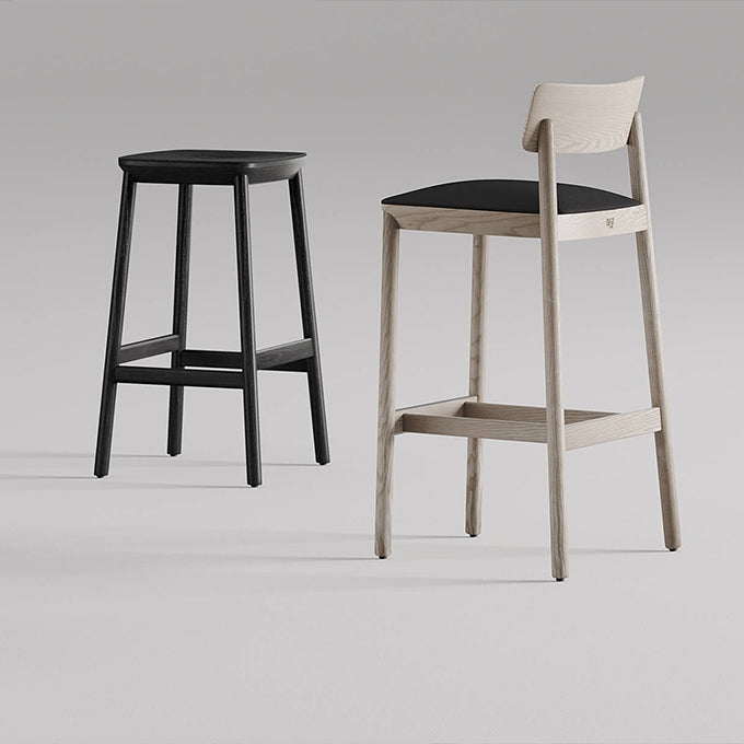 Mika Barstools Without Backrest - Upholstered Seat