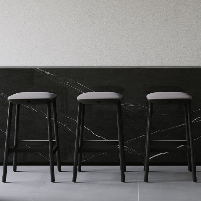 Mika Barstools Without Backrest - Upholstered Seat