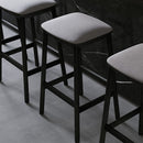 Mika Barstools Without Backrest - Upholstered Seat