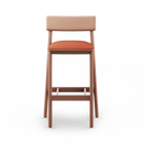 Mika Barstools with Backrest - Upholstered Seat