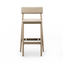 Mika Barstools with Backrest - Upholstered Seat
