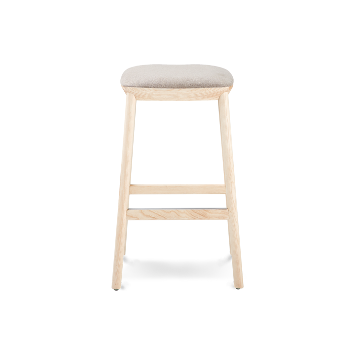 Mika Barstools Without Backrest - Upholstered Seat