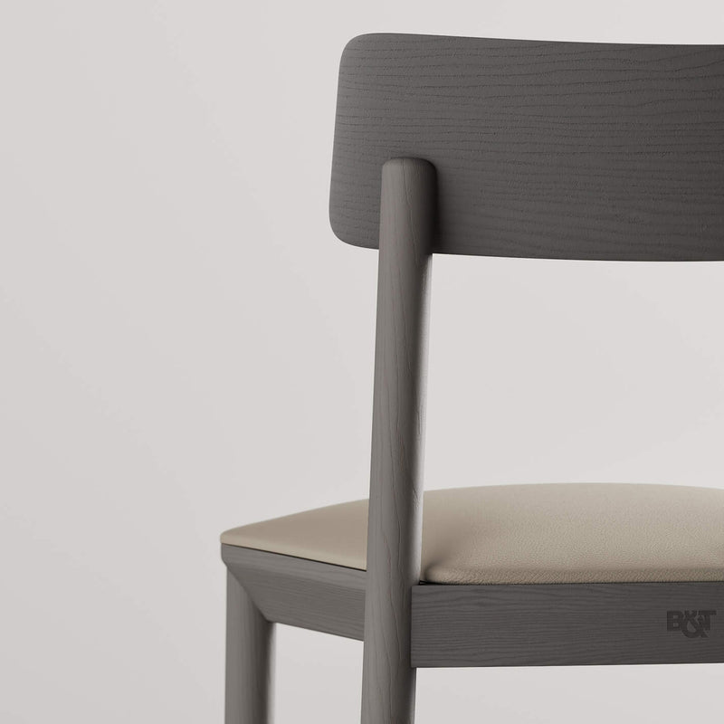 Mika Stacking Chair - Upholstered Seat