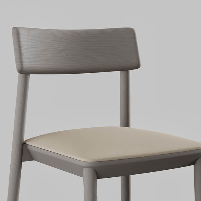 Mika Stacking Chair - Upholstered Seat