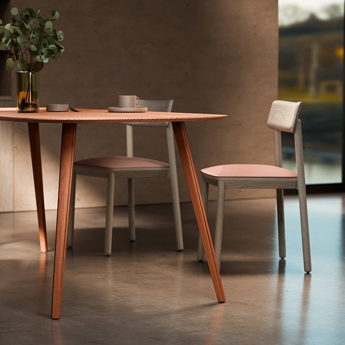 Mika Stacking Chair - Upholstered Seat