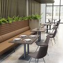 Noda High Back Armless 2 Seater Sofa