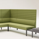 Noda High Back Armless 2 Seater Sofa
