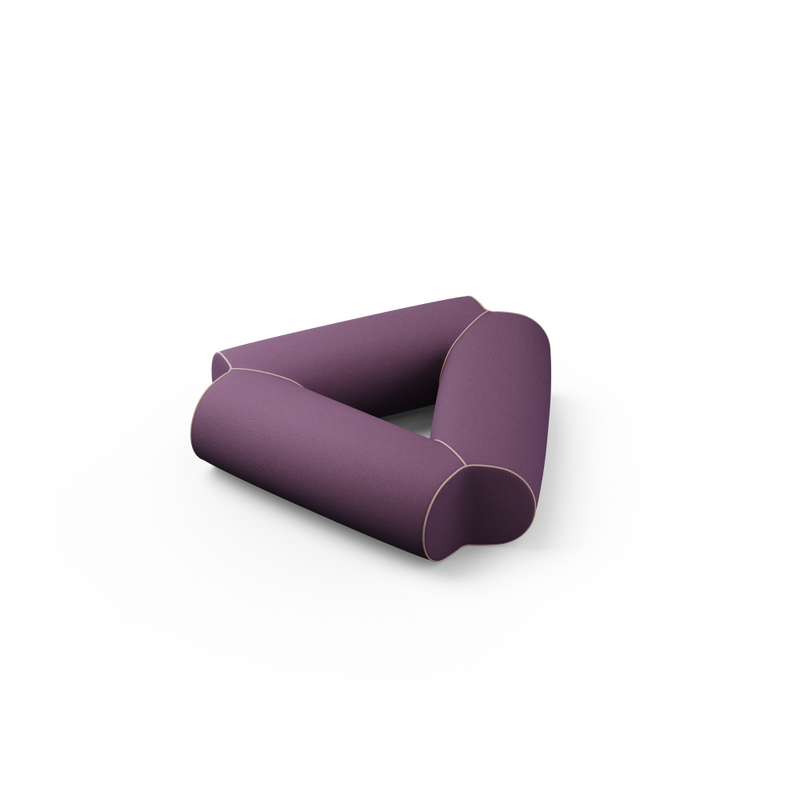 Pod Tri -Triangle Fully Upholstered Bench