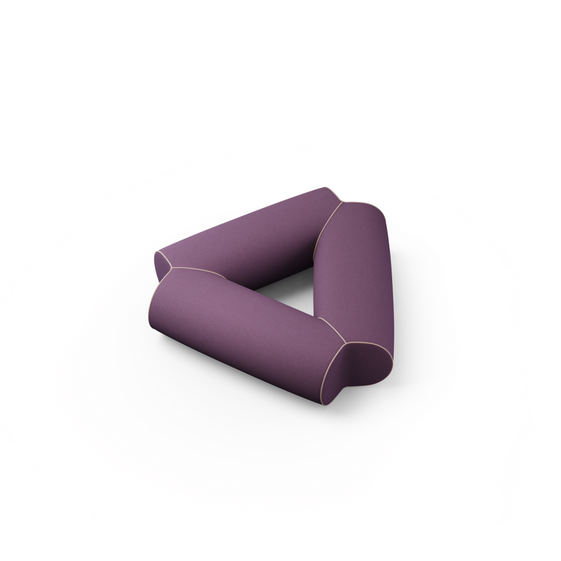 Pod Tri -Triangle Fully Upholstered Bench